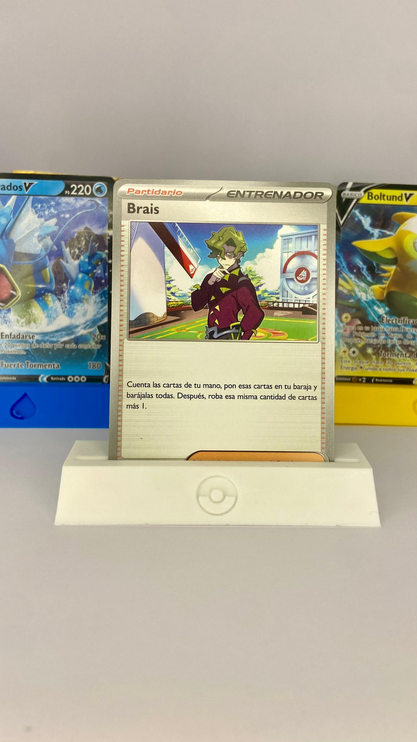 Pack x5 Expositor de Cartas Pokémon TCG - Compatible con Toploaders - 4 energías + 1 pokeballl